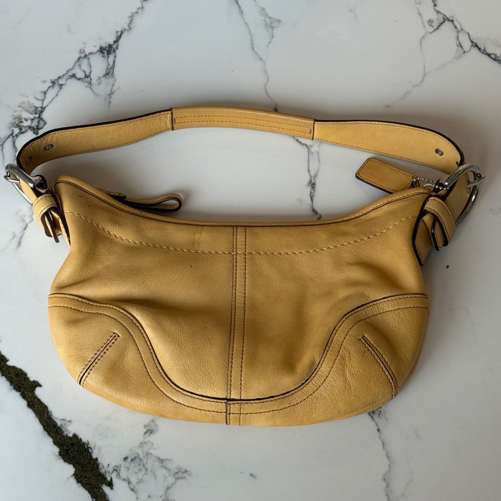 Vintage Coach Leather Handbag EUC